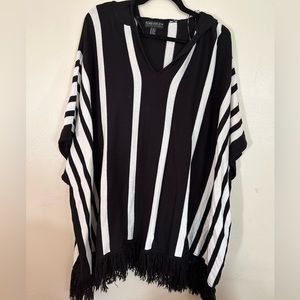 Forever 21+ Poncho with hoodie